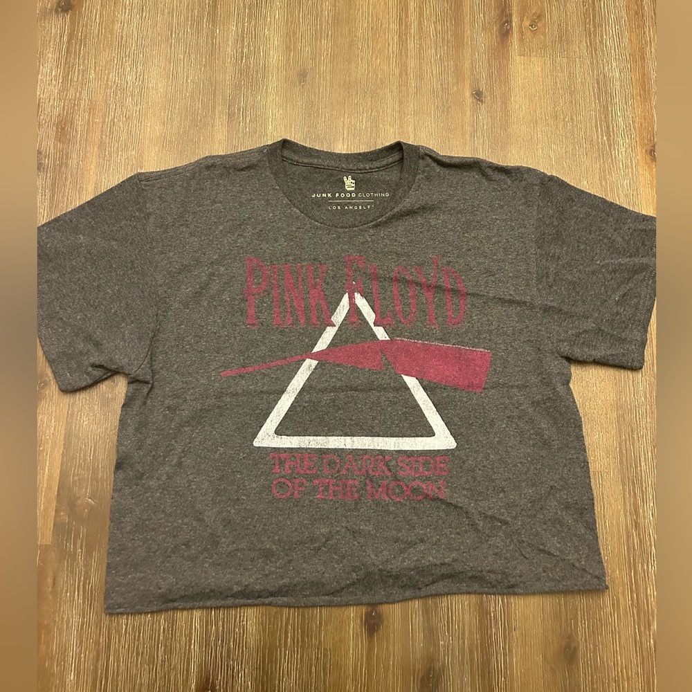 Pink Floyd cropped t shirt, women’s
